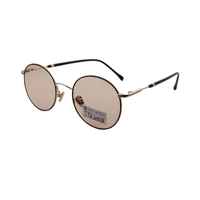 Wholesale Retro Fashion Oem Custom Logo UV400 Round Metal Sunglasses Unisex